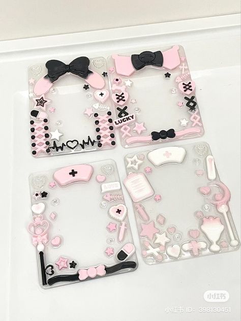 Pc Decoration, Toploader Deco, Kpop Diy, Diy Tops, Frame Card, Top Loaders, Top Loader, Cute Stationery, Cute Doodles