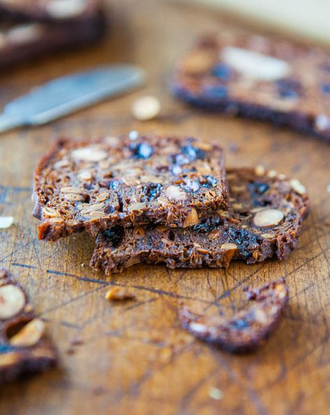 Dense Bread, Nut Crackers, Averie Cooks, Nuts And Seeds, Cracker Recipes, Dried Cherries, Ritz Crackers, Nut Butter, Dried Fruit