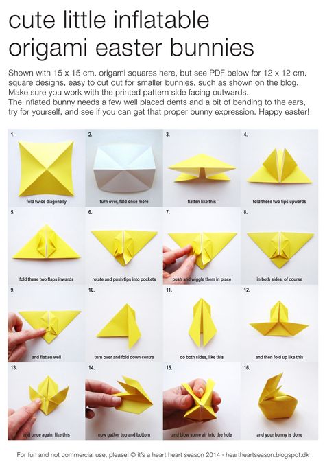 Diy Easter Bunny Origami, Paper Easter Rabbit ???? Bunny Box (3d) Easy Bunny Origami, Origami Bunny, Origami Rabbit, Bunny Tutorial, Paper Bunny, Cute Origami, Origami Love, Origami Patterns, Origami Paper Art