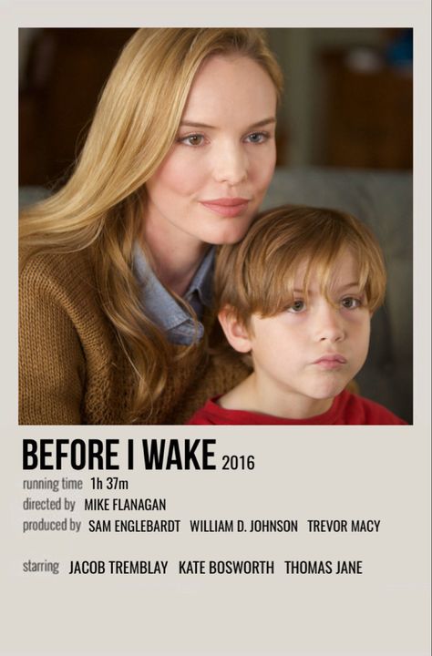 minimal polaroid movie poster for before i wake Before I Wake Movie, Awake Movie 2007, Awake 2007, Awaken My Love Poster, While You Were Sleeping Movie Poster, Thomas Jane, Kate Bosworth, Minimalist Poster, Horror Movies