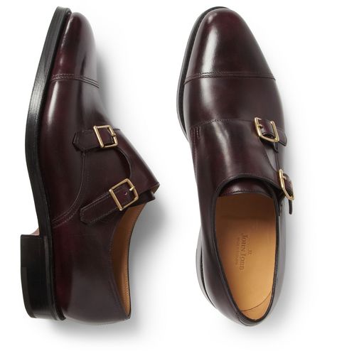 Designer Leather Monk Strap Shoes, Classic Leather Monk Strap Shoes With Buckle, Luxury Vintage Leather Monk Strap Shoes, Luxury Leather Monk Strap Shoes, Brown Leather-lined Monk Strap Shoes For Business, Mens Monk Strap Shoes, Double Monk Strap, High End Shoes, John Lobb