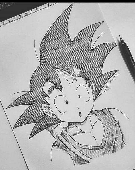 Easy Manga Drawings, Dbz Drawings, Shading Drawing, Goku Drawing, Drawing Superheroes, Disney Drawings Sketches, Naruto Sketch Drawing, Dragon Ball Painting, Best Anime Drawings