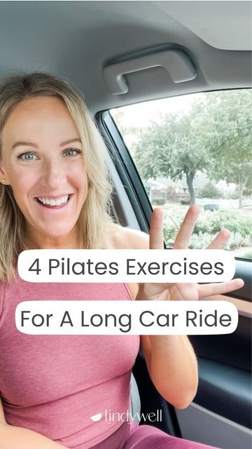 Road Trip Workout, Exercises In The Car, Exercises To Do In The Car, Car Workout Exercises, Workouts To Do In The Car, Seated Core Exercises, Sitting Pilates, Seated Pilates, Car Exercises