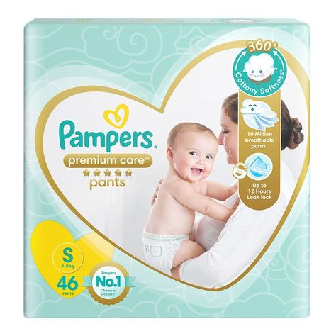 Pampers Premium Care Pants, Small size baby diapers (SM), 46 Count, Softest ever Pampers pants Bestsellers in Baby Products Pampers Premium Care, Apply Coconut Oil, Handmade Dreamcatcher, Pants Style, Pants Large, Latex Free, Baby Size, Baby Essentials, Baby Products