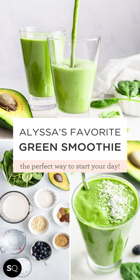 Healthiest Green Smoothie, Smoothie Recipes No Banana, Quinoa Smoothie, Green Smoothie Vegan, Green Protein Smoothie, Berry Protein Smoothie, Slow Cooker Vegetarian Chili, Smoothies Vegan, Keto Breakfasts