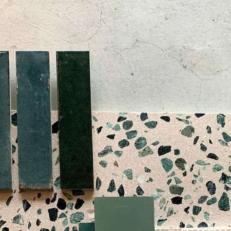 Green Terrazzo Bathroom, Dilorenzo Tiles, Terrazzo Bathroom, Green Terrazzo, Luxury Bathroom, Outdoor Kitchen, Bathrooms Remodel, Interior Styling, Showroom