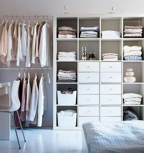 Ikea Mulig, Regal Ikea, Shelf Ikea, Closet Ikea, Ikea Expedit, Ikea Wardrobe, Amazing Closets, Bedroom Drawers, Wardrobe Organisation