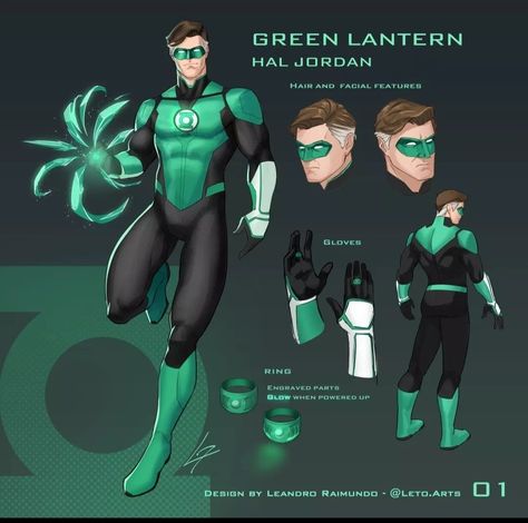 Green Lantern Armor, Green Lantern Redesign, Dc Redesign, Green Lantern Costume, Marvel And Dc Crossover, Green Lantern Hal Jordan, Hal Jordan, Marvel And Dc Characters, Lantern Corps