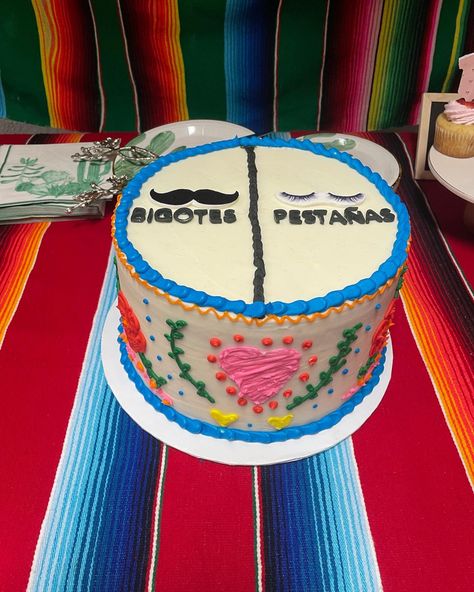 Señor Or Señorita Gender Reveal Cake, Mexican Gender Reveal Cake, Mexican Theme Gender Reveal Ideas, Hispanic Gender Reveal Ideas, Gender Reveal Ideas Mexican Theme, Mexican Gender Reveal Ideas, Mexican Pregnancy Announcement, Mexican Gender Reveal Party, Mexican Gender Reveal