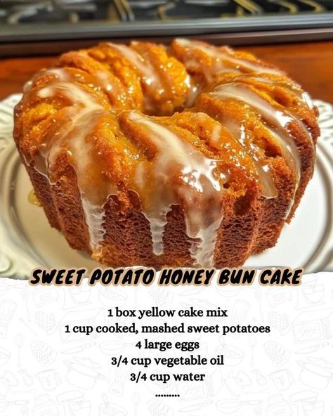 Honey Bun Sweet Potato Cake, Sweet Potatoe Honey Bun Cake Recipe, Sweet Potato Pound Cake Recipes, Sweet Potato Pound Cake Easy, Sweet Potato Honey Bun Cake Recipe, Honey Bun Pound Cake, Sweet Potato Honey Bun Cake, Sweet Potato Bundt Cake Recipe, Diy Deserts