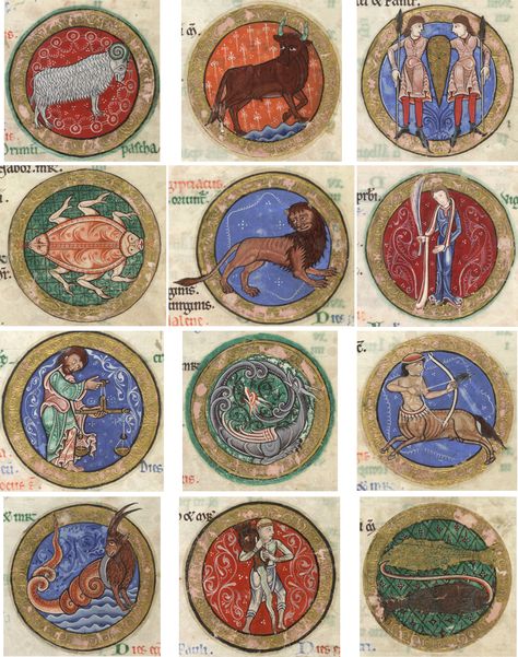 Romanesque Art, Ancient Ireland, Medieval Artwork, Astrology Books, Masonic Symbols, Learn Astrology, Medieval World, Astrology Art, Iranian Art