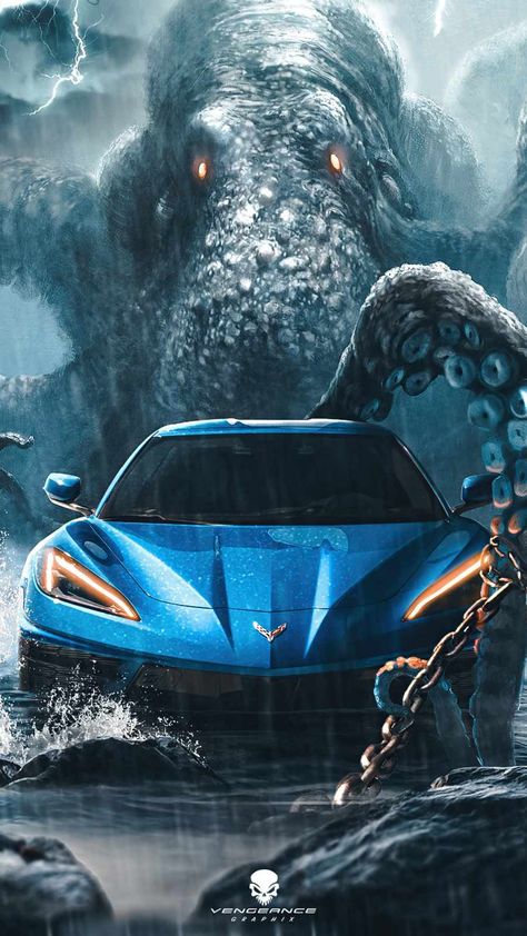 Synthwave Wallpaper, Tipografi 3d, C8 Corvette, Car Hd, Car Tattoos, Sea Monster, Car Wallpaper, Best Luxury Cars, Sea Monsters