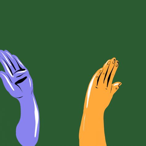 New trending GIF on cymeme.blogspot.com High Five Animation, Hi Five, Animated Emoticons, Give Me Five, Personal Empowerment, Some Body, Graphic Design Fun, Self Reminder, We Can Do It