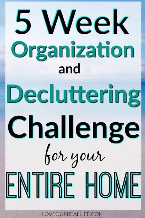 Are you ready to take control of your clutter? Join me on a 5 week organization and decluttering challenge. Organize your entire home! #organization #declutter #cleanhouse Home Organization Declutter, Decluttering Challenge, Organizing Challenges, Cleaning Painted Walls, Home Organizing, Glass Cooktop, Deep Cleaning Tips, Simple Life Hacks, Declutter Your Home