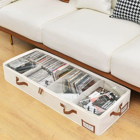 Condo Organization, Under Bed Storage Ideas, Under Bed Storage Bins, Under Bed Organization, Bed Clothes, Under Bed Shoe Storage, Under Bed Storage Containers, Sleeper Couch, Underbed Storage