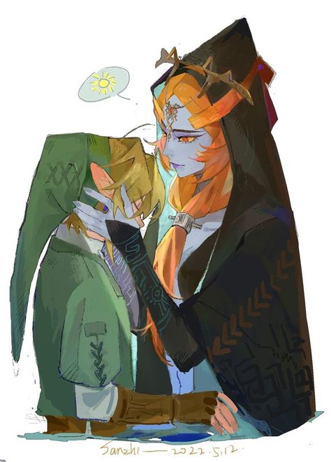 Link Charged Armor, Legend Of Zelda Midna, Link Twilight Princess, Link And Midna, Twilight Princess Midna, Zelda Twilight Princess, Link Zelda, Zelda Art, Legend Of Zelda Breath