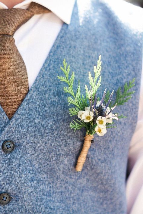 Wedding Boutonnieres, Rustic Boutonniere, Groomsmen Boutonniere, Vintage Wedding Photos, Groom Boutonniere, Boutonniere Wedding, Wildflower Wedding, Burgundy Wedding, Popular Wedding