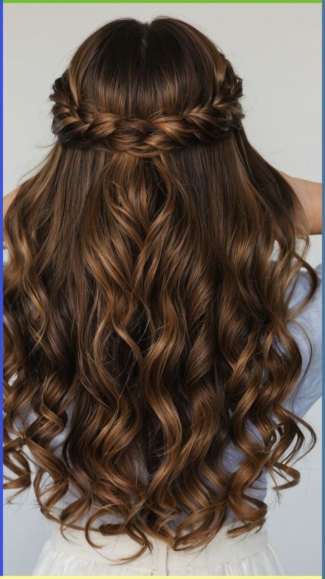 Easy Updos For Long Hair, Rambut Brunette, Formal Hairstyles For Long Hair, Easy Updo, Viking Hair, Hoco Hairstyles, Dance Hairstyles, Prom Hairstyles For Long Hair, Pretty Braided Hairstyles