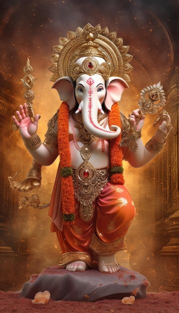 God ganesha generative ai | Premium Photo #Freepik #photo #ganpati #ganesha #lord-ganesha #lord-ganesh Lord Vinayagar Hd Wallpaper, God Ganesha Hd Wallpapers, Indian Money Wallpaper Hd, Ganesh Ji Hd Wallpaper, Lord Ganesha Hd Wallpaper, Lord Ganesha Images, Ganesh Pic, Ganesha Wallpaper, Patriotic Wallpaper