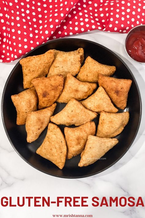 Veg Puff Recipe, Vegan Samosa, Gluten Free Dough, Samosa Recipe, Puff Recipe, Best Gluten Free, Popular Snacks, Recipe Simple, Homemade Spices