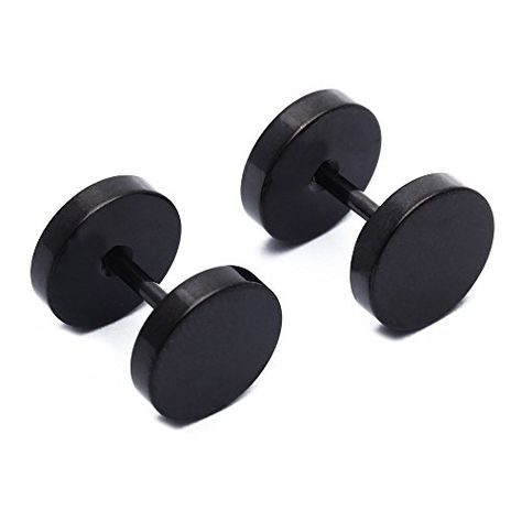 8MM Par de Pendientes Acero Titanio Color Negro para Hombre Moda Nuevo Precio e informacion en la tienda: http://www.comprargangas.com/producto/8mm-par-de-pendientes-acero-titanio-color-negro-para-hombre-moda-nuevo/ Earrings Gothic, Punk Earrings, Mens Gold Jewelry, Party Earrings, Men Earrings, Jewelry Outfit, Earrings Black, Piercing Tattoo, Fashion Accessories Jewelry