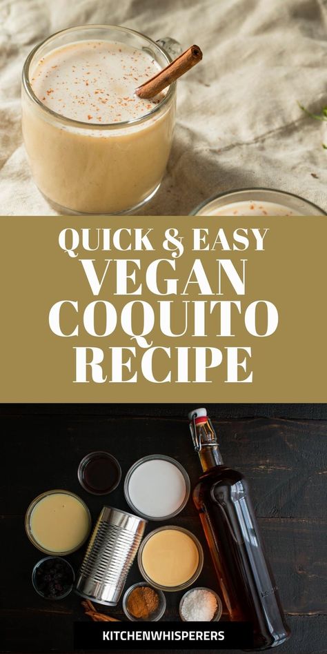 Coquito Recipe No Eggs, Vegan Coquito Recipe, Vegan Coquito, Juice Recipes For Beginners, Easy Green Juice, Best Green Juice, Lazy Cooking, Coquito Recipe, Vegan Eggnog