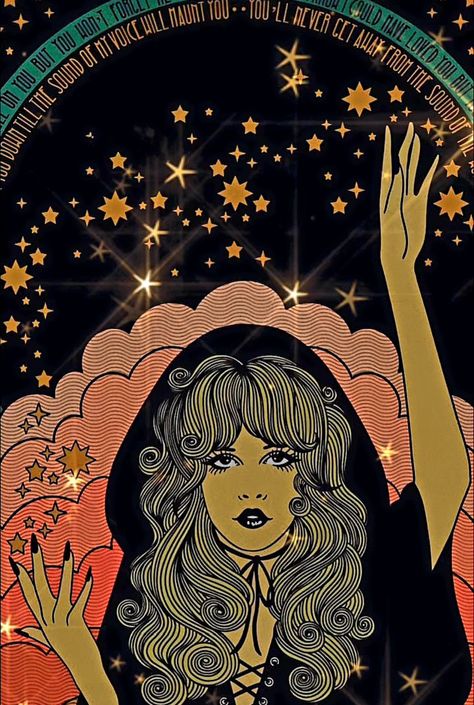 Stevie Nicks Wallpaper Iphone, Stevie Nicks Wallpaper, Stevie Nicks Tattoo Ideas, Stevie Nicks Art, Fleetwood Mac Illustration, Music Witch, Stevie Nicks Illustration, Whimsigoth Art, Stevie Nicks Drawing