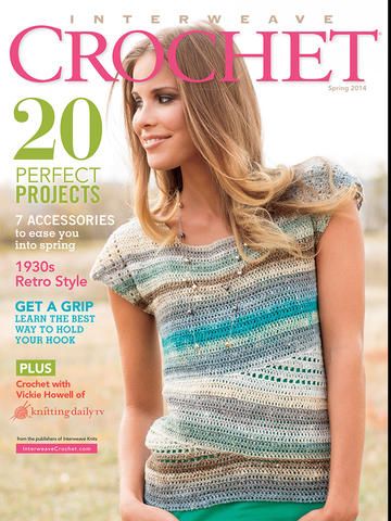 Extended Stitch Kerchief in Interweave Crochet | Vickie Howell Interweave Crochet, Crochet Spring, Lacy Tops, Crochet Magazine, Knitting Magazine, Knitting Books, Crochet Books, Filet Crochet, Beautiful Crochet