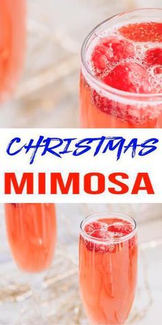 Christmas Morning Drinks, Christmas Mimosa Recipe, Mimosa Recipe Easy, Christmas Brunch Drinks, New Years Cocktail, Xmas Drinks, Christmas Drinks Alcohol Recipes, Mimosa Cocktail, Christmas Drinks Recipes