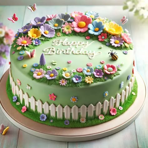 2f9808a0-0517-4a5b-aa92-323df3ceb029 ‣ Sincere Whisper Garden Themed Cakes Ideas, Children Cake Design, Flower Garden Cake Ideas, Gardening Theme Cake, Unique Birthday Cake Ideas, Garden Themed Cake, Fairy Garden Birthday Cake, Garden Theme Cake, Unique Birthday Cake