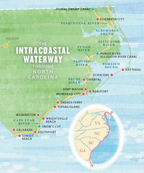 Safe Passage on the Intracoastal Waterway | Our State Southport Nc, Cape Fear, Intracoastal Waterway, Boat Fashion, Wrightsville Beach, Army Corps Of Engineers, River Walk, Coastal Towns, Life Is An Adventure