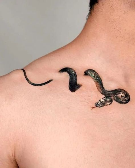 Shen Long Tattoo, Snake Tattoo Meaning, Tattoos About Mom, Magic Tattoo Ideas, Mother And Son Tattoo, Tattoos Behind Ear, Small Wave Tattoo, Tattoo Snake, Serpent Tattoo