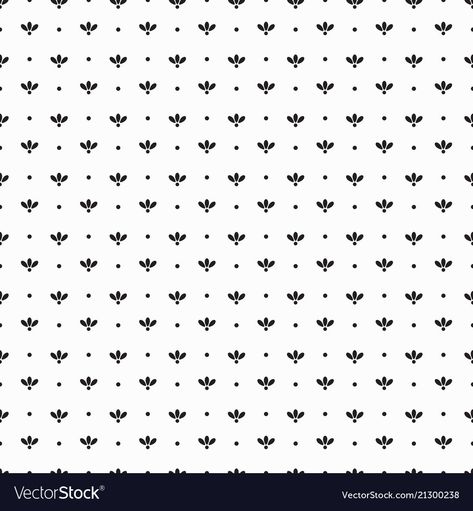 Flower Pattern Background, Adobe Illustrator Pattern Design, Allover Design, Dot Pattern Flower, Black Flower Pattern, Flower Pattern Black And White, Black And White Repeating Pattern, Flower Allover Pattern, Color Theory Art