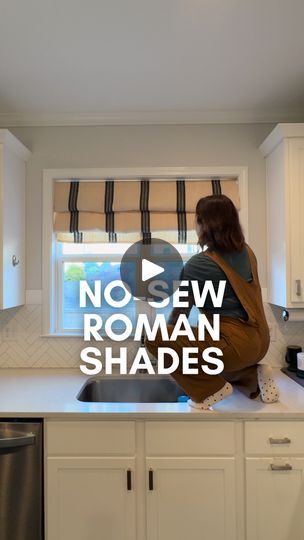 10K views · 271 reactions | DIY no-sew roman shades! Easy and minimal supplies required. And isn’t this fabric from Fabric5anddime PERFECT?! If you have a fabric project coming up, use my code Turner20 for 20% off! | Project Shaunna | Project Shaunna · Original audio Diy Roman Curtains How To Make, Easy Diy Window Treatments, Diy Linen Roman Shades, Diy Roman Shades No Sew Easy, Diy Roman Shades No Sew, Diy No Sew Curtains, Valance Tutorial, Roman Shades Kitchen, Modern Kitchen Curtains