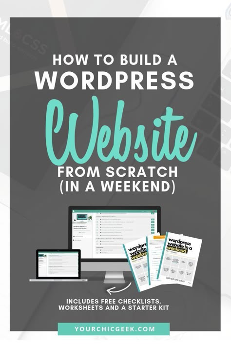 Want to learn how to build a WordPress Website from scratch (in a Weekend)? Consider this your quick start guide + list of essential tasks to complete. Wordpress For Beginners, Learn Wordpress, Start A Website, Quick Start Guide, Website Building, Create Logo, Build A Website, Wordpress Tutorials, Webdesign Inspiration