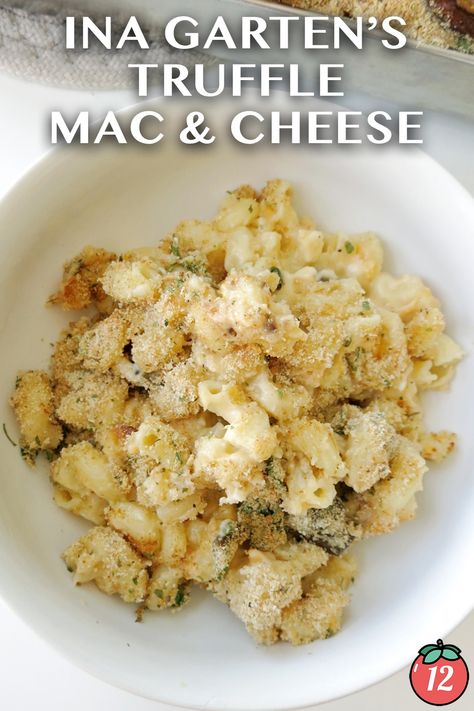 Ina Garten’s Truffle Mac and Cheese | 12 Tomatoes White Truffle Mac And Cheese, Truffle Mac N Cheese, Truffle Mac And Cheese Recipe, Tasty Mac And Cheese, Truffle Cheese, Truffle Mac And Cheese, Tomatoes Recipes, 12 Tomatoes Recipes, Bacon Mac And Cheese