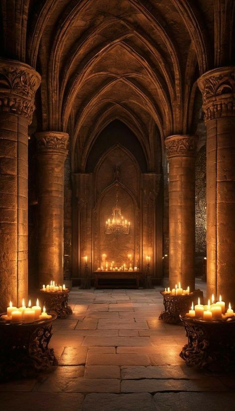 Mysterious Royal Aesthetic, Burning Castle Aesthetic, Castle Dungeon Aesthetic, Castle Foyer, Dark Castle, Castle Aesthetic, Castles Interior, Stone Arch, Throne Room