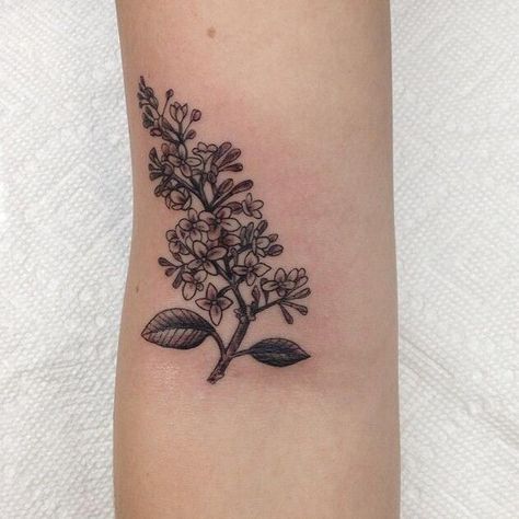 Botanical Sleeve, Lilac Tattoo, Alchemy Tattoo, Tattoo Number, Branch Tattoo, Flower Tattoo Arm, Botanical Tattoo, Body Modification, Baby Tattoos