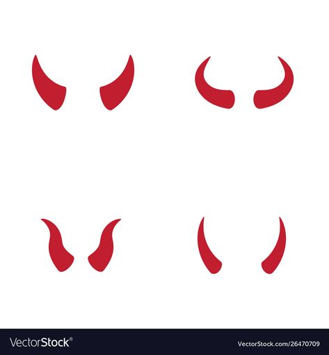 Red Horn Tattoo, Devils Horns Tattoo, Horns Tattoo Design, Devil Horns Drawing, Devil Horns Tattoo, Horns Drawing, Devils Horns, Horn Tattoo, Devil Illustration