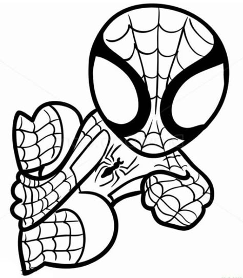 coloring spiderman - painah Chibi Spiderman, Spiderman Coloring Pages, Color For Kids, Superhero Coloring Pages, Baby Spiderman, Spiderman Coloring, Spiderman Cartoon, Superhero Coloring, Coloring Pages For Boys