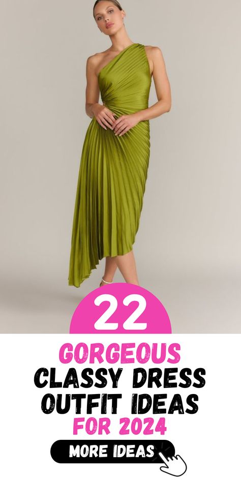 Step into sophistication with our handpicked selection of 22 Classy Dress Outfit Ideas for 2024. Whether you're attending a birthday celebration or a Christmas party, we have the perfect ensemble to make you feel elegant and chic. From classic velvet to modern mesh, our curated outfits offer versatility and style for every occasion. Explore our collection and find the perfect dress to showcase your unique flair. 2024 Evening Outfits, Modern Party Dresses For Women, Cocktail Party Dress Classy, Chic Dresses Classy Party, Classy Dress Outfits Simple, Chic Dress Outfits, Classy Chic Dress, Corduroy Dress Outfit, Classy Christmas Dresses