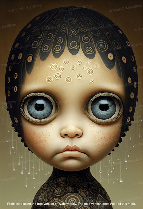 Tribal Sadness limited Edition Lowbrow Art Weird Art Pop - Etsy Malta Low Brow Art Pop Surrealism, Low Brow Art, Pop Surrealism Lowbrow, Brow Art, Recycled Art Projects, Lowbrow Art, Recycled Art, Pop Surrealism, Weird Art