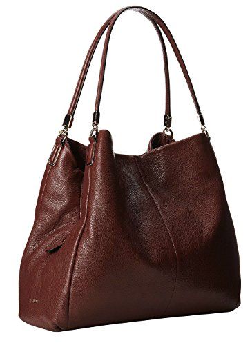 Coach Madison Phoebe Small Leather Shoulder Bag in Red Brick / Gold Slouchy Bag, Beautifully Organized, College Bags, Brown Leather Bag, Red Bricks, Wristlets, Italian Leather, Pebbled Leather, Leather Shoulder Bag