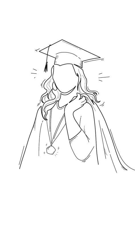 2024 Graduation Wallpaper, Graduation Drawing Art, Graduation Wallpaper Aesthetic, Graduate Wallpaper, Graduacion Aesthetic, Graduation Drawing Ideas, Graduation Illustration, Graduation Drawing, Graduation Wallpaper