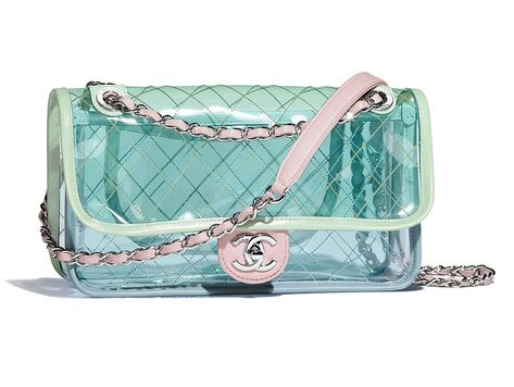 Chanel Releases Spring 2018 Handbag Collection with 100+ of Its Most Beautiful Bag Images Ever (Plus Prices!) - PurseBlog Chanel Handbags Collection, The Cardigans, Pvc Bag, Chanel Spring, Clear Bag, Clear Bags, Best Bags, Chanel Bags, Stylish Bag