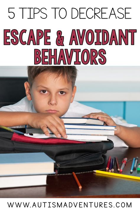 Student slumped over his books looking bored and annoyed with work showing him trying using escape and avoidant behaviors in the classroom. Functions Of Behavior, Independent Living Skills, Calendar Skills, Behavior Intervention Plan, Independent Life, Educational Assistant, Behavior Plans, Sped Classroom, Behaviour Strategies