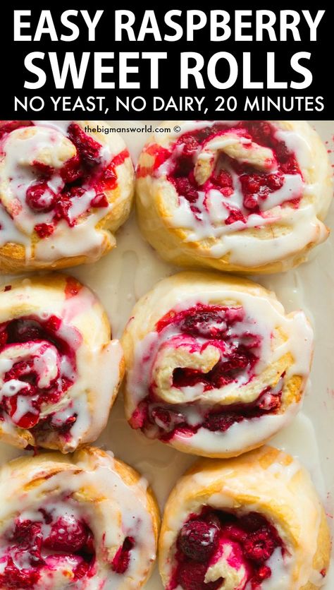 Magic Dough Recipe, Paleo Pastries, Cream Cheese Sweet Rolls, Gf Crackers, Raspberry Sweet Rolls, Yogurt Pizza, Rolls No Yeast, Magic Dough, Bread Recepies