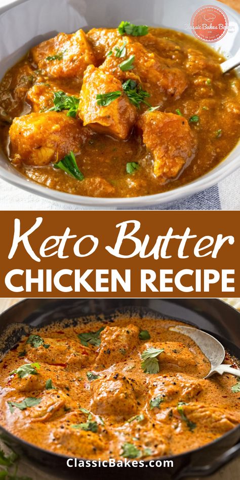 Butter Chicken Recipe Keto, Healthy Clean Keto Recipes, Low Carb Butter Chicken, Keto Butter Chicken Recipe, Keto Peanut Butter Chicken, Keto Stove Top Recipes, Keto Dinners Chicken, Keto Chicken Recipes For Dinner, Keto Dinners For Two