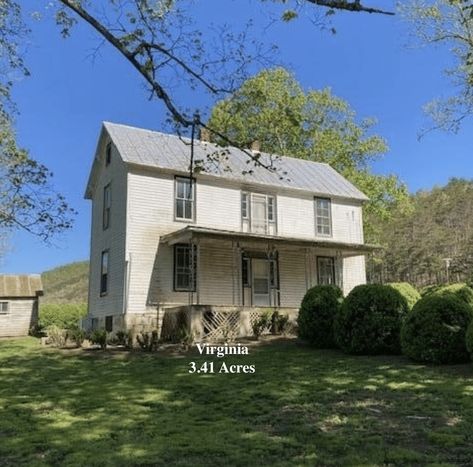 Circa 1900 Virginia Fixer Upper Farmhouse With 3.41 Acres, Views Under $130K Virginia Farmhouse, 1900 Farmhouse, Fixer Upper Farmhouse, Warm Springs, Mini Farm, Mountain Views, Fixer Upper, National Forest, Mountain View