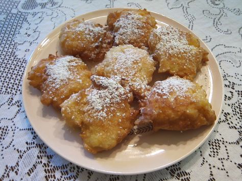 Pineapple Fritters Pineapple Fritters Recipes, Malasadas Recipe, Luau Recipes, Pineapple Fritters, Shortbread Cake, Broccoli Bites, Luau Food, Danish Pastries, Pineapple Jam